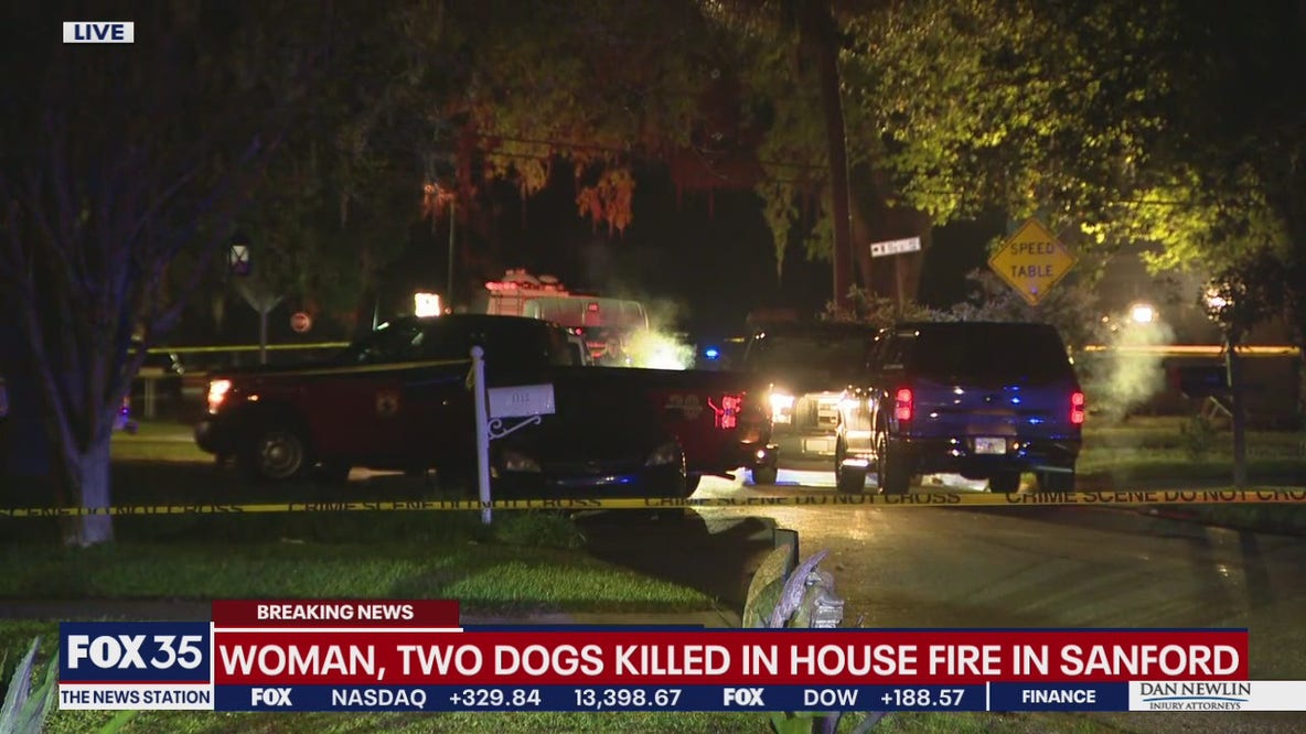 Woman, 2 dogs killed in early morning house fire in Sanford